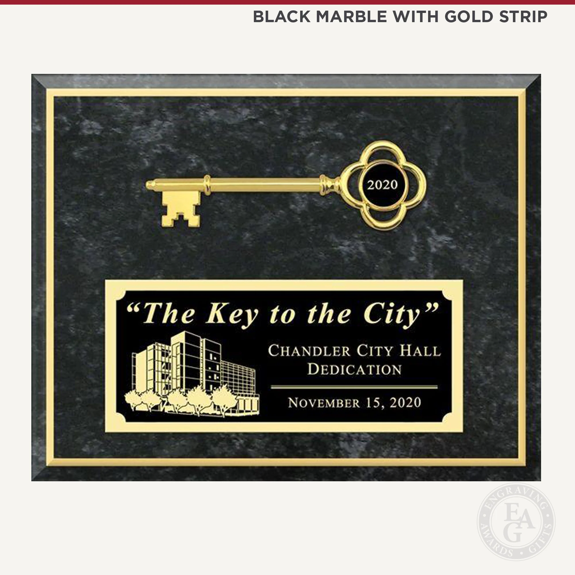 10" x 8" Ceremonial Key Plaque - Image 5