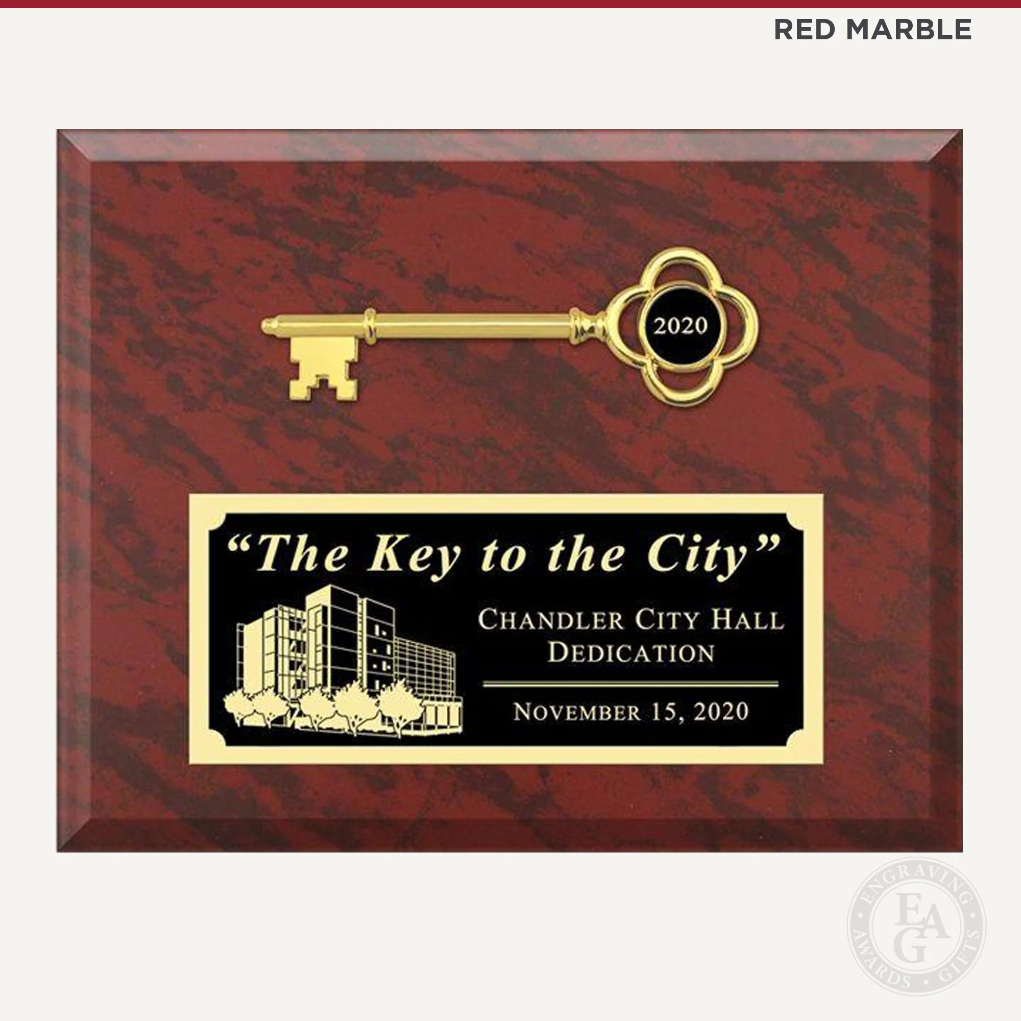 10" x 8" Ceremonial Key Plaque - Image 8