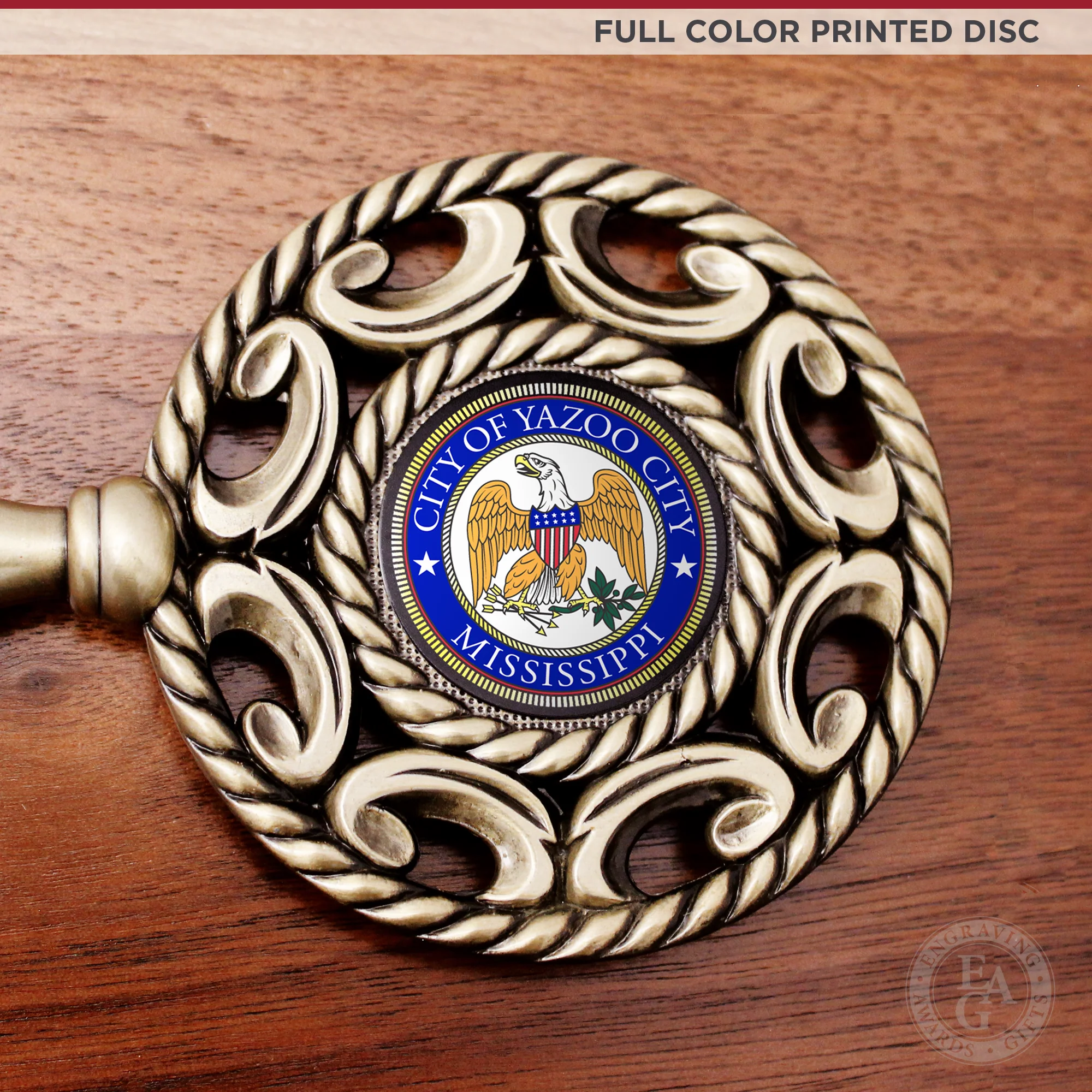 12" x 9" Ceremonial Key Plaque - Image 3