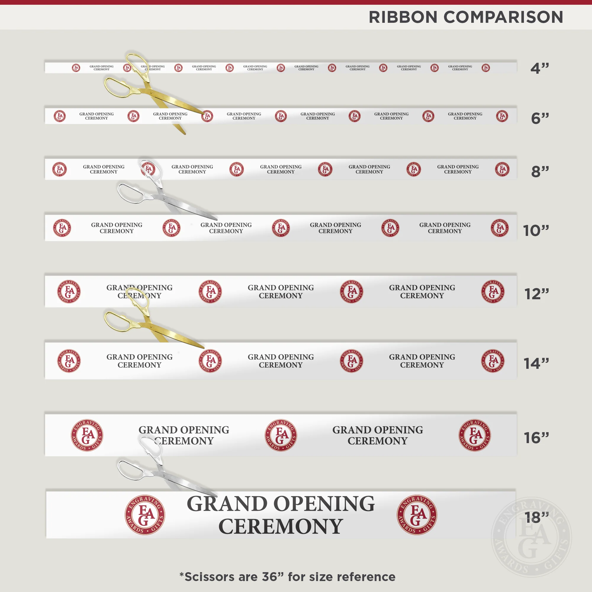 14" Custom Full Color Printed Ribbon - Image 3