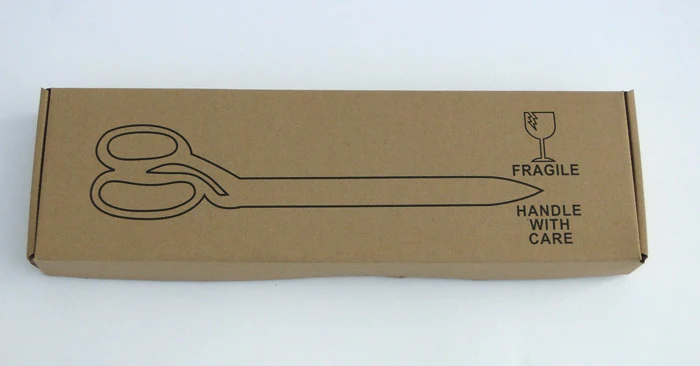15" Chrome Plated Ceremonial Ribbon Cutting Scissors - Image 8
