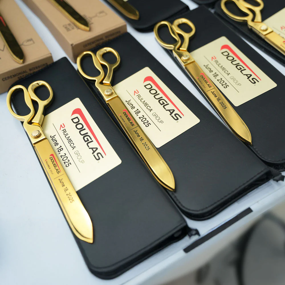 15" Gold Plated Ceremonial Ribbon Cutting Scissors - Image 31