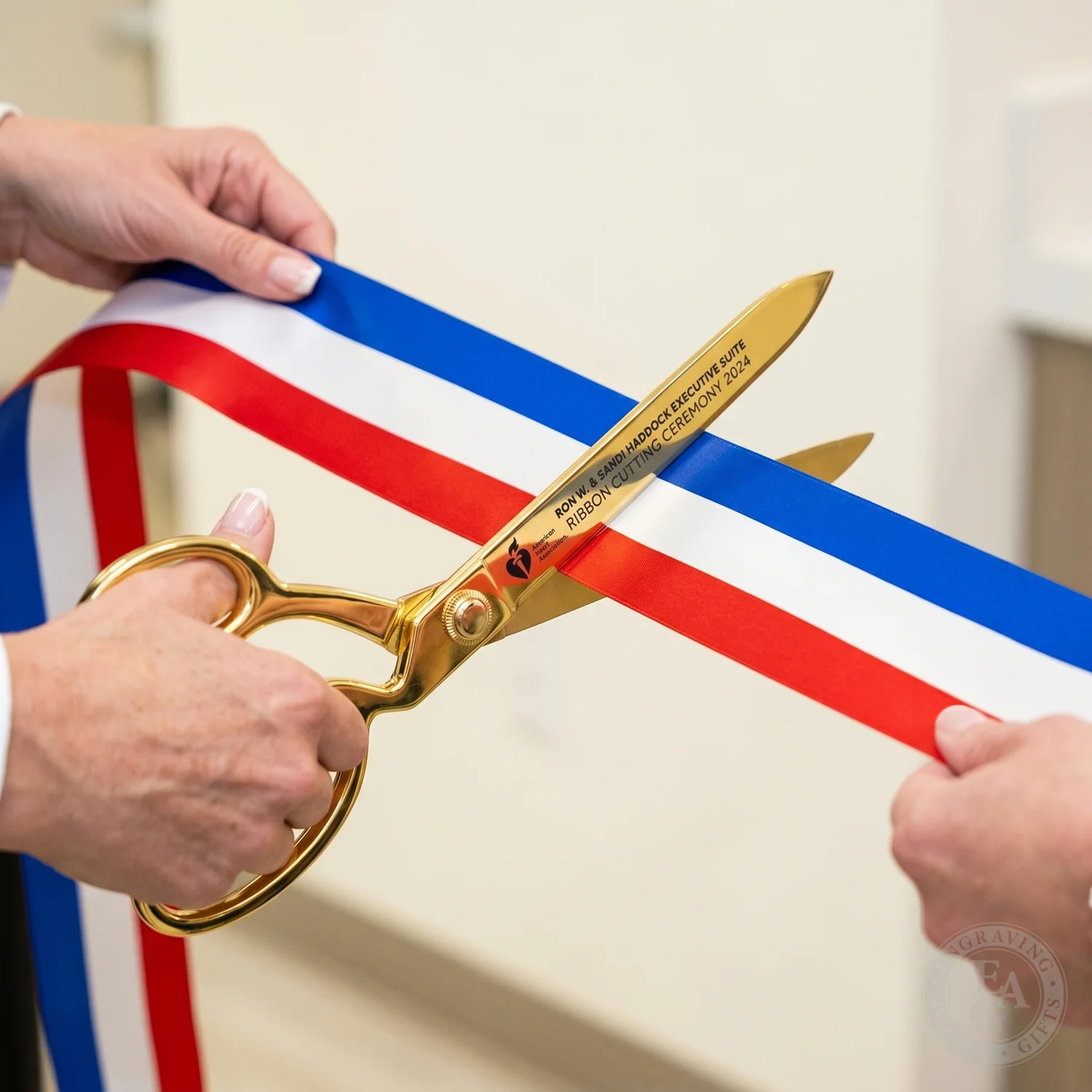 15" Gold Plated Ceremonial Ribbon Cutting Scissors - Image 38