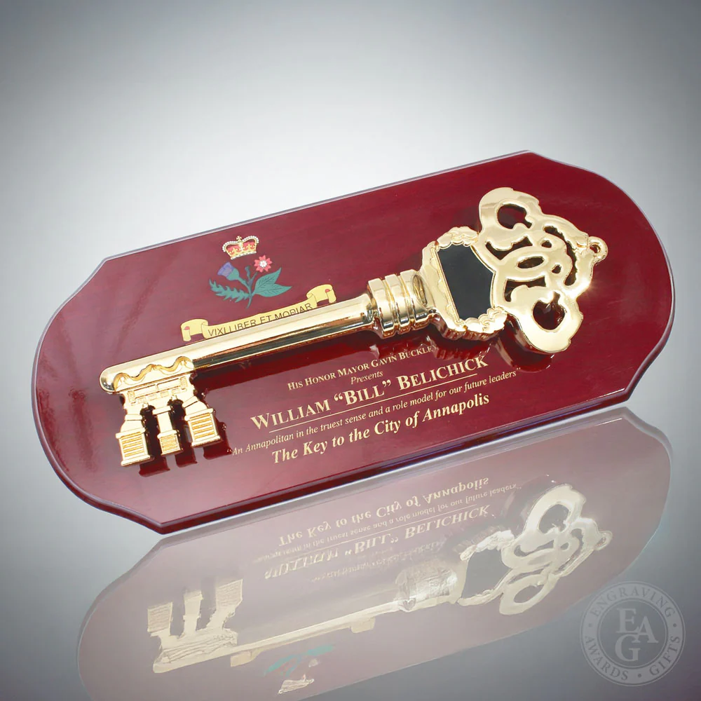 16" x 7" Ceremonial Key Plaque - Image 12