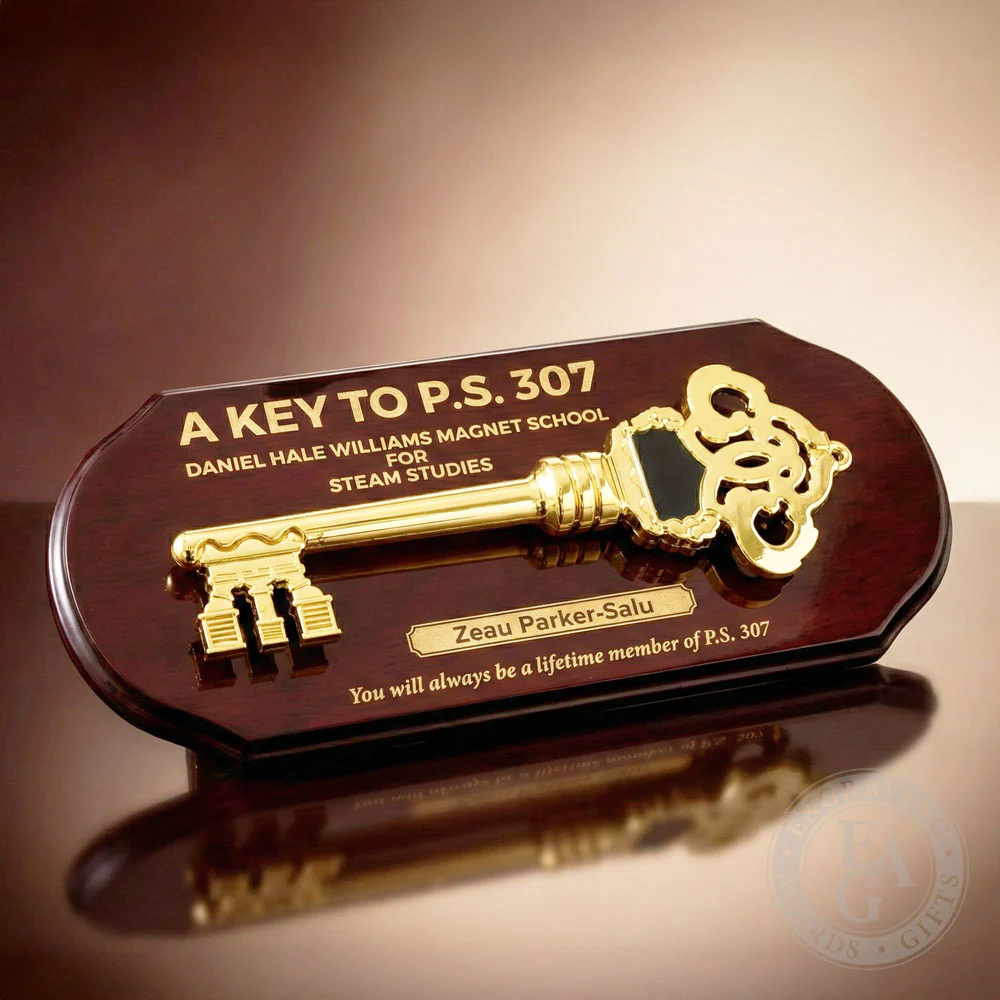 16" x 7" Ceremonial Key Plaque - Image 13