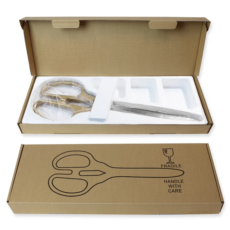 25" Gold Plated Ribbon Cutting Scissors with Silver Blades - Image 12
