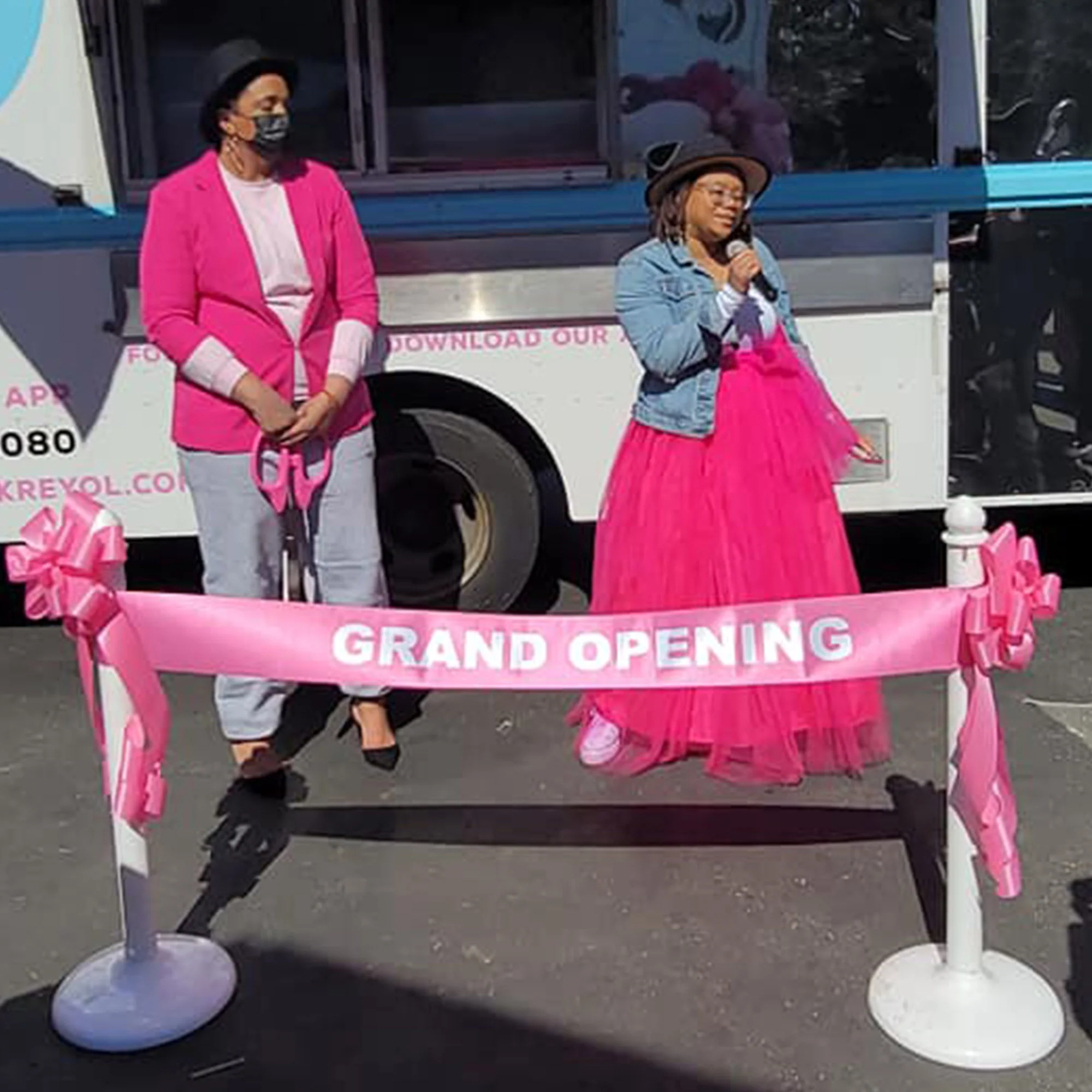 25" Pink Ribbon Cutting Scissors with Silver Blades - Image 17