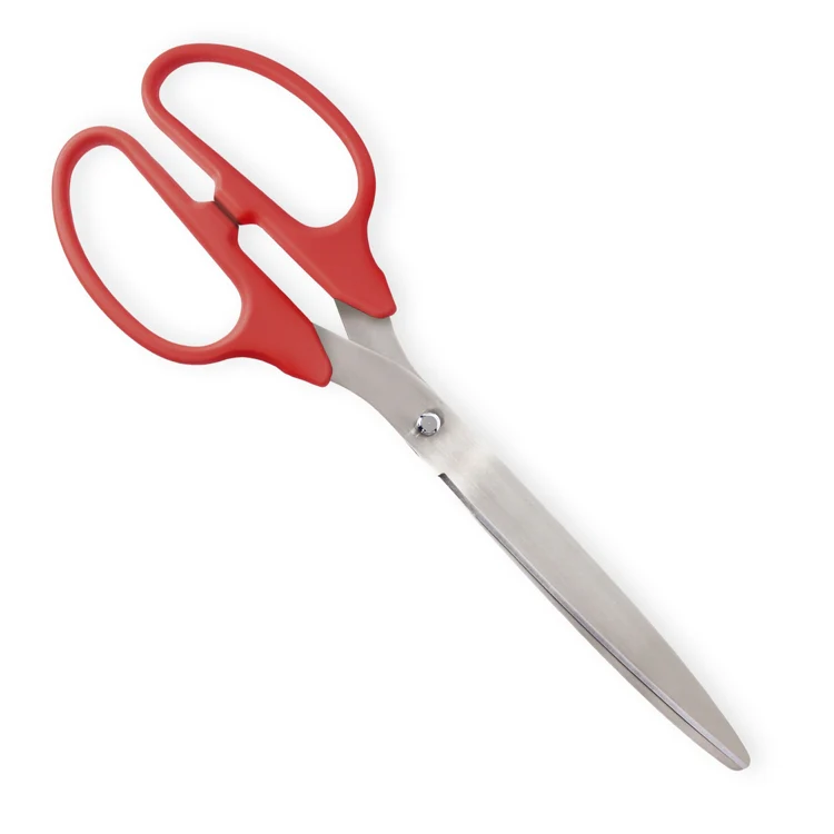25" Red Ribbon Cutting Scissors with Silver Blades - Image 4