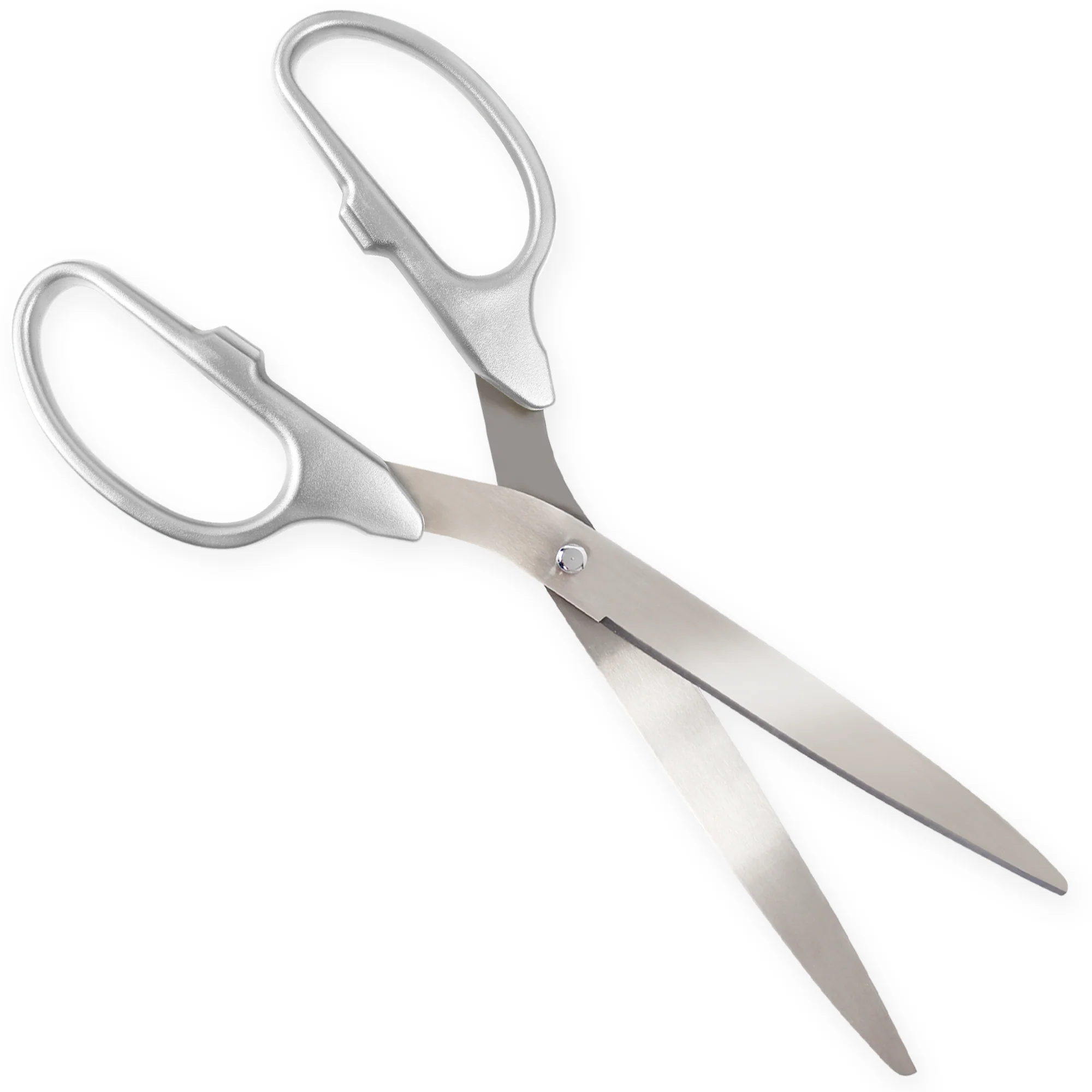 25" Silver Ribbon Cutting Scissors with Silver Blades - Image 5