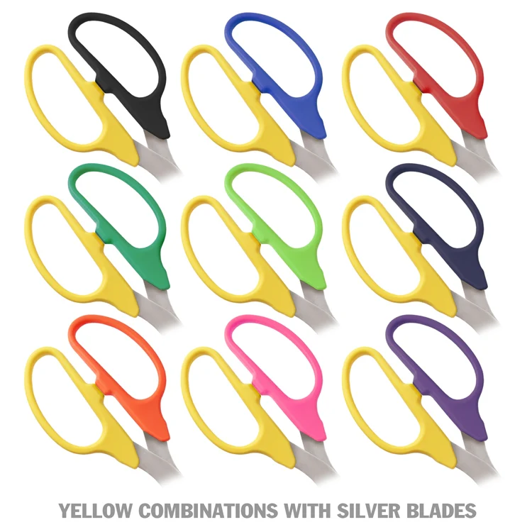 25" Two-Color Handle Ribbon Cutting Scissors with Silver Blades - Image 10