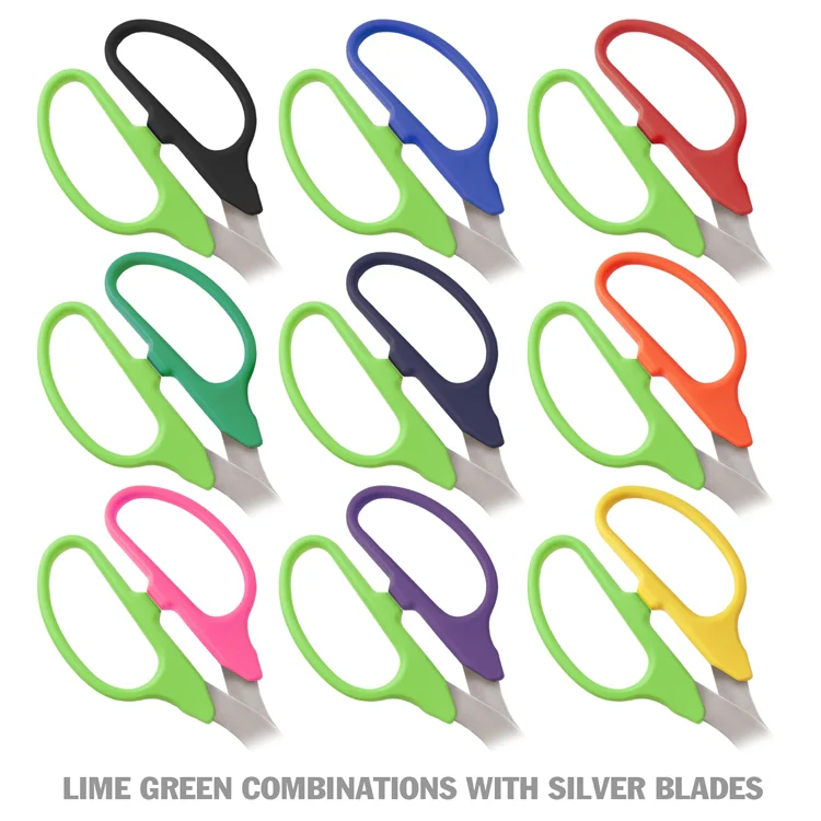 25" Two-Color Handle Ribbon Cutting Scissors with Silver Blades - Image 6