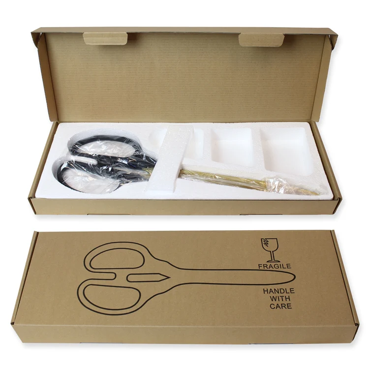 36" Black Ribbon Cutting Scissors with Gold Blades - Image 15
