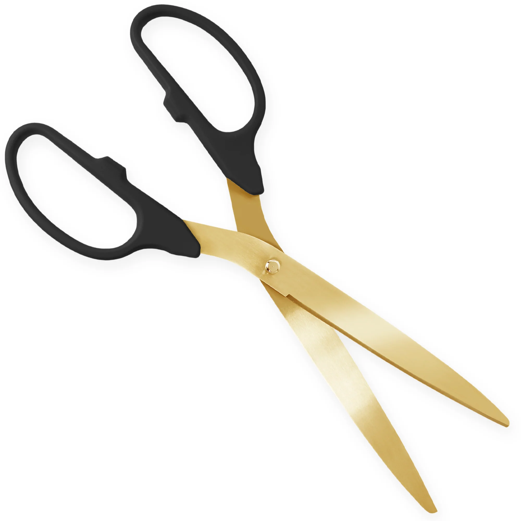 36" Black Ribbon Cutting Scissors with Gold Blades - Image 5