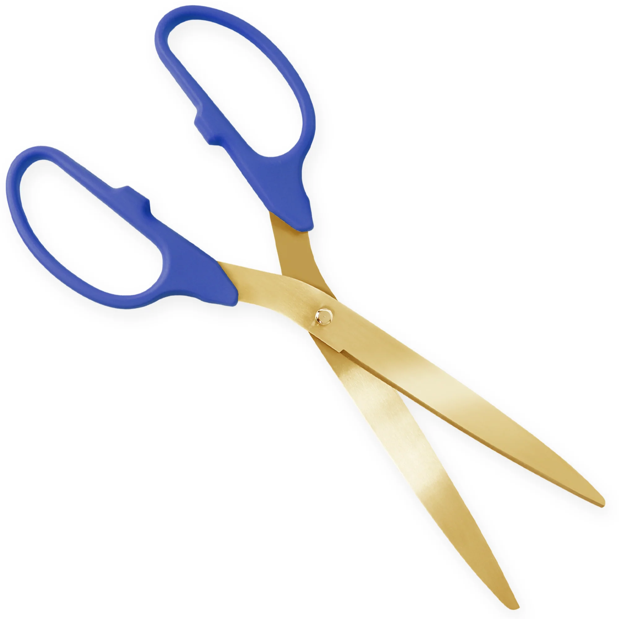 36" Blue Ribbon Cutting Scissors with Gold Blades - Image 5
