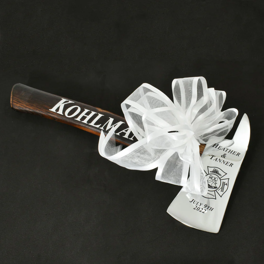 Small Firefighter Wedding Axe - Chrome - Image 17