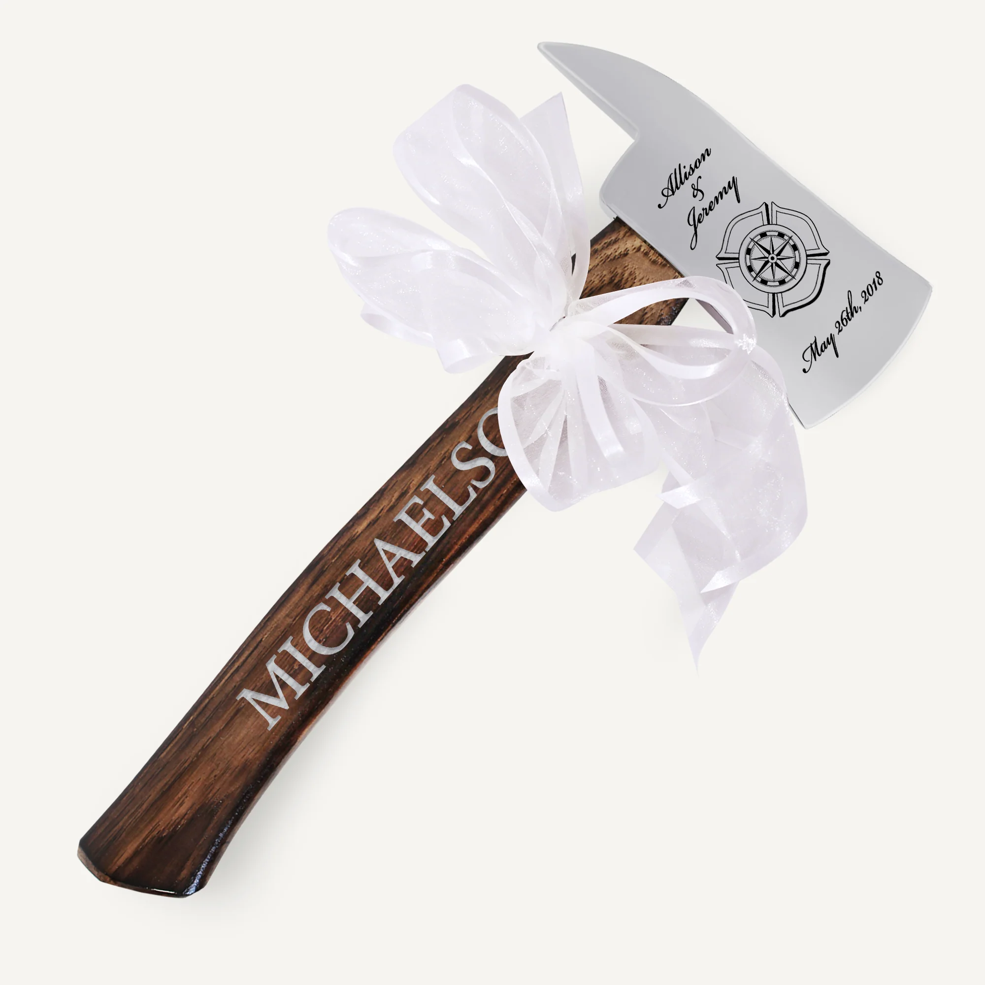 Small Firefighter Wedding Axe - Chrome - Image 5