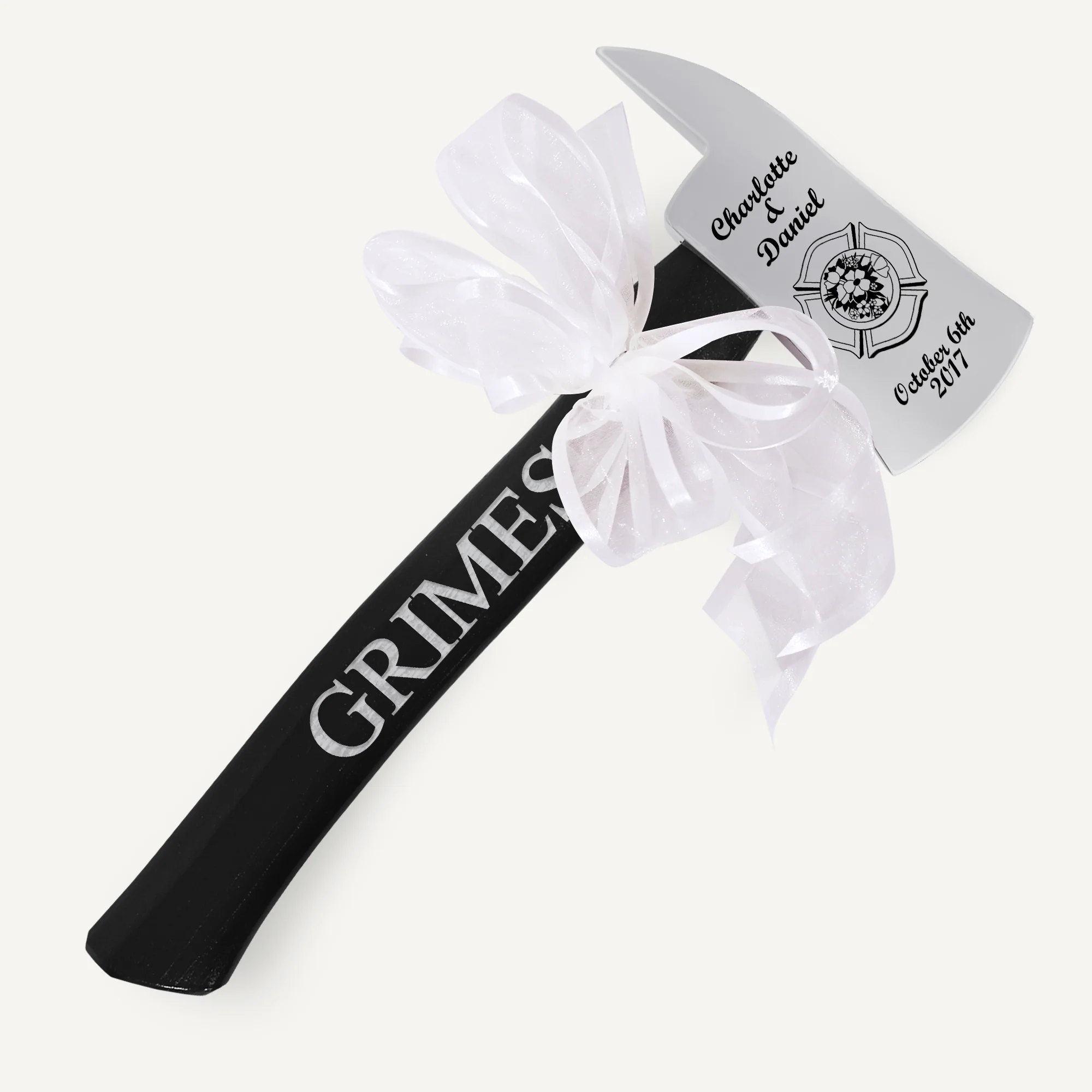 Small Firefighter Wedding Axe - Chrome - Image 7