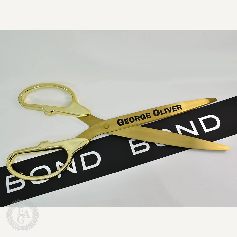 36" Gold Plated Ribbon Cutting Scissors with Gold Blades - Image 20