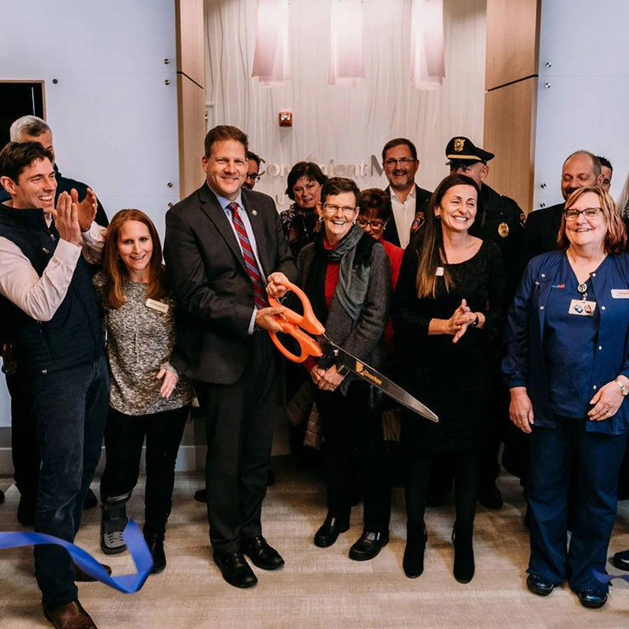 36" Orange Ribbon Cutting Scissors with Silver Blades - Image 19