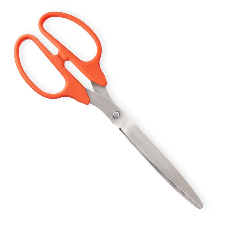 36" Orange Ribbon Cutting Scissors with Silver Blades - Image 4