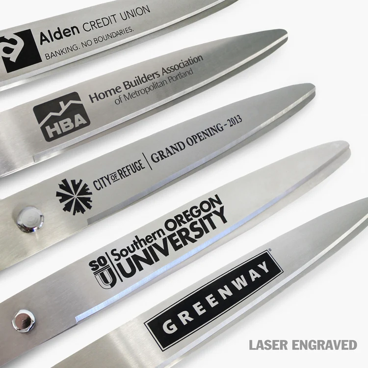 36" Purple Ribbon Cutting Scissors with Silver Blades - Image 10
