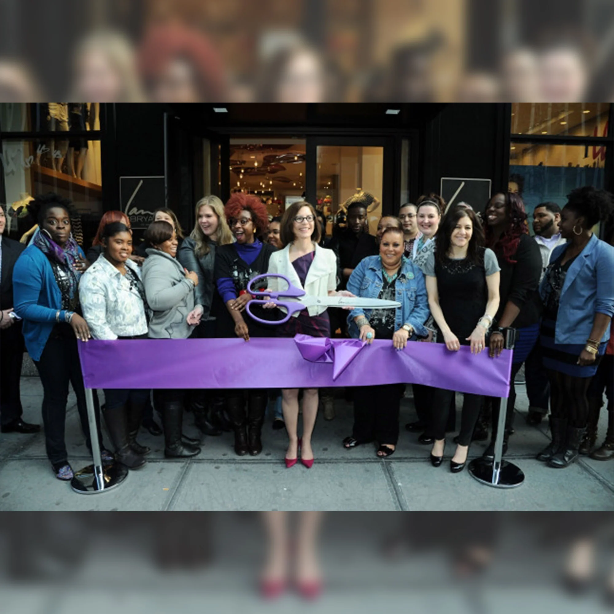 36" Purple Ribbon Cutting Scissors with Silver Blades - Image 17