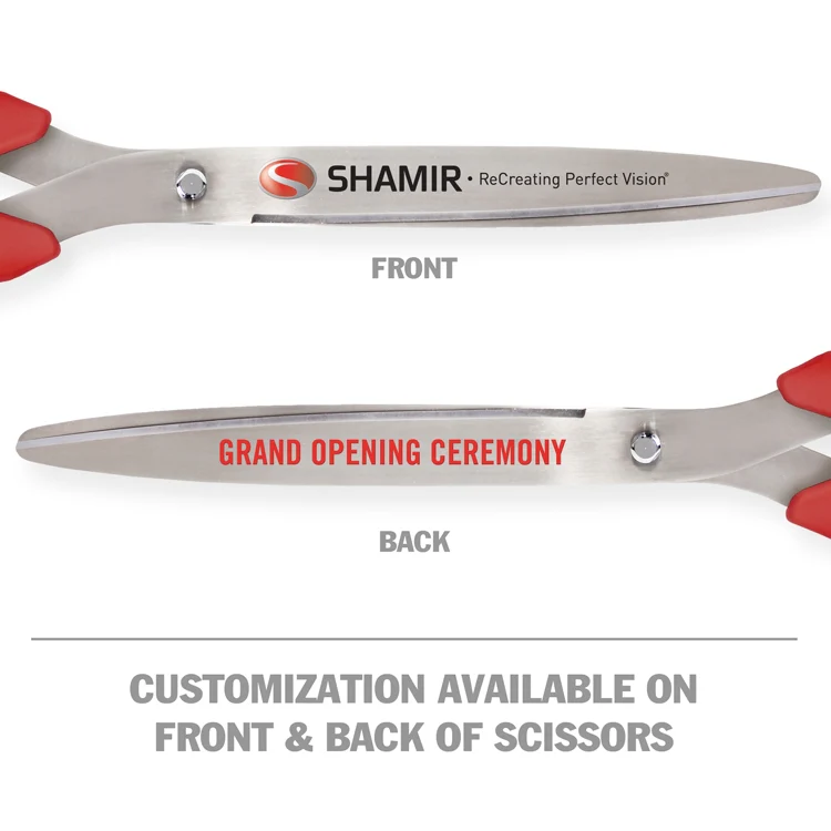 36" Red Ribbon Cutting Scissors with Silver Blades - Image 9