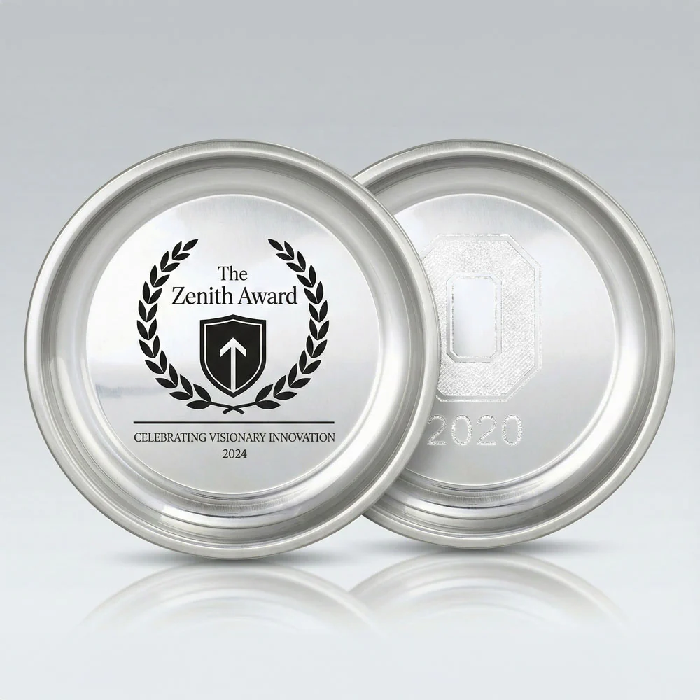 4.75" Diameter-Pewter Gallery Edge Tray