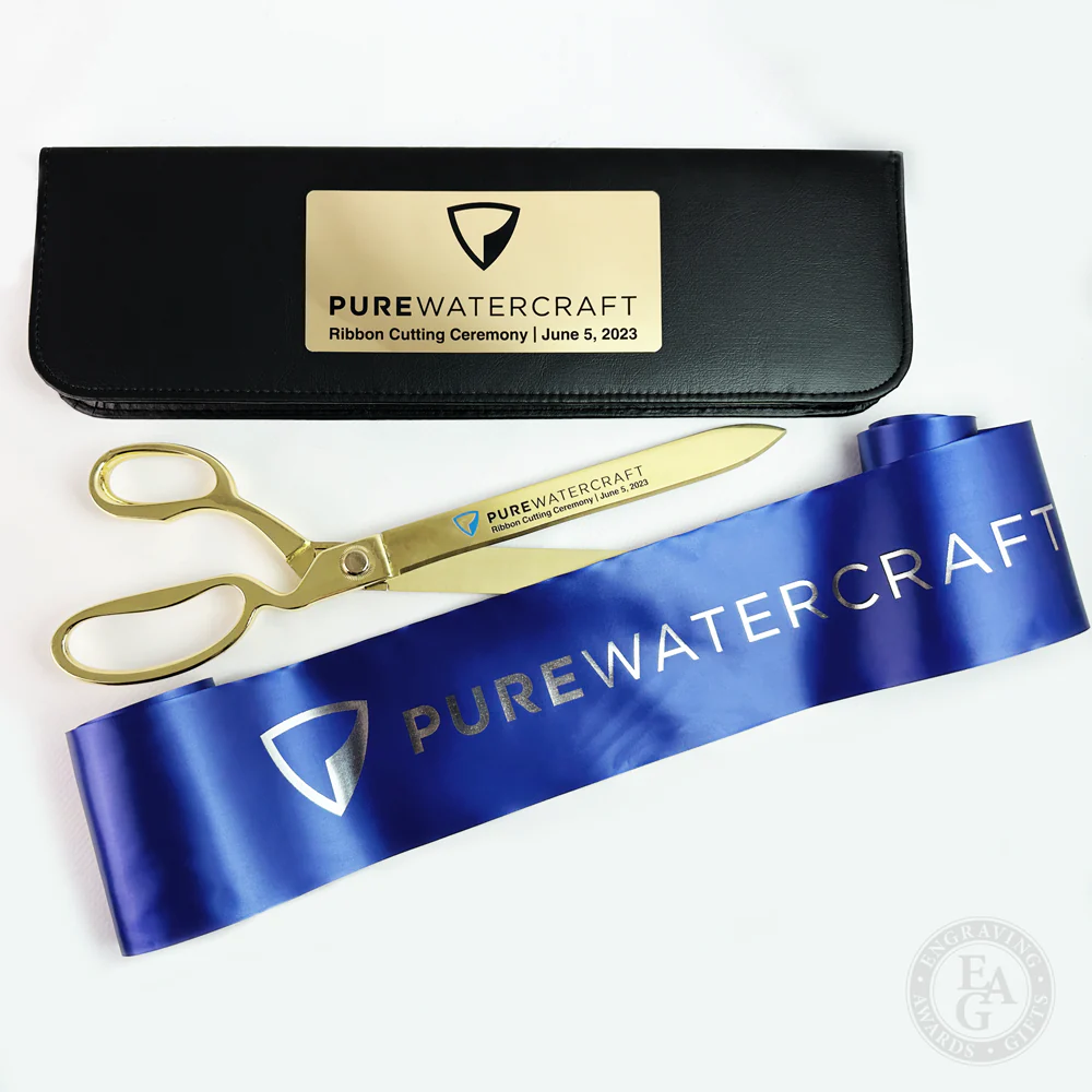 4" Wide Metallic Silver Printed Ribbon - Image 3