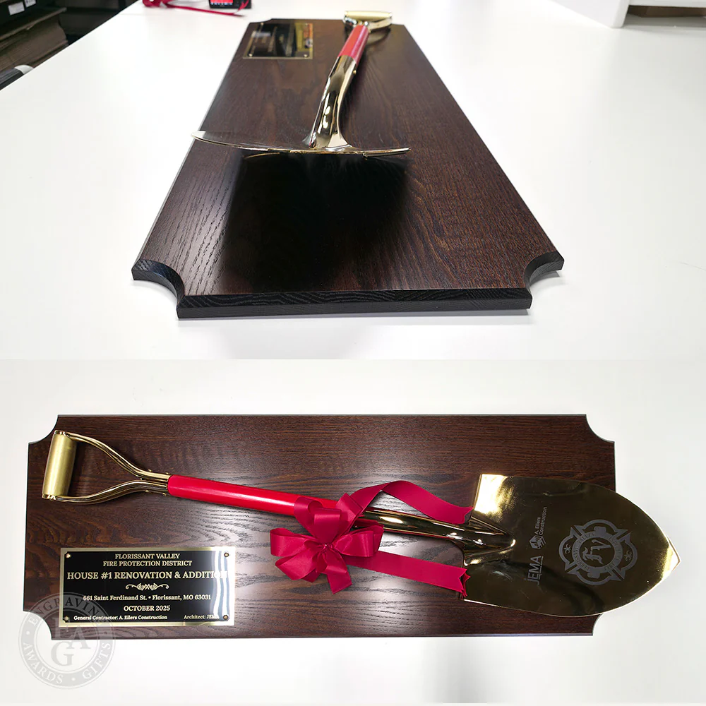 42" x 16" Full Size Shovel Plaque - Image 5