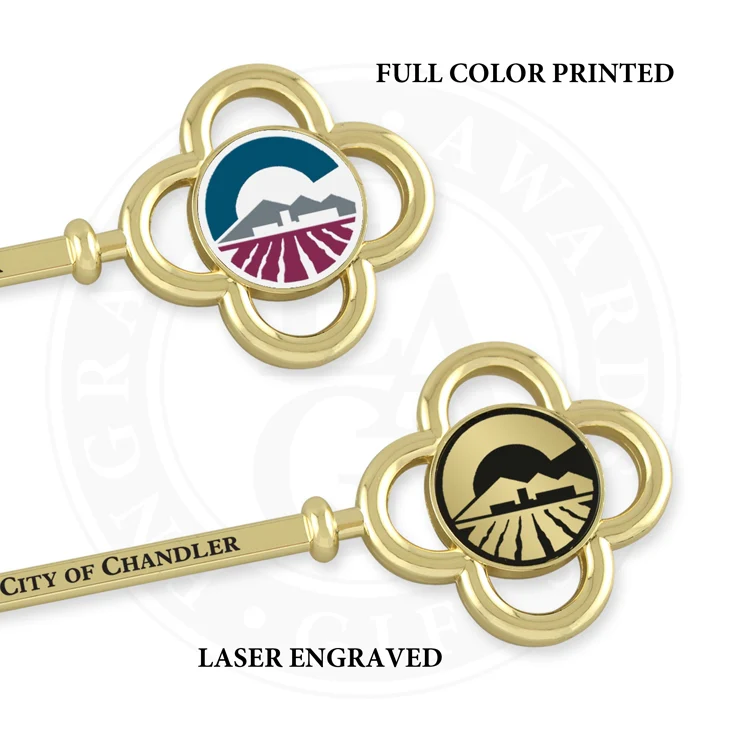 5-7/8" Gold Plated Ceremonial Key - Image 6