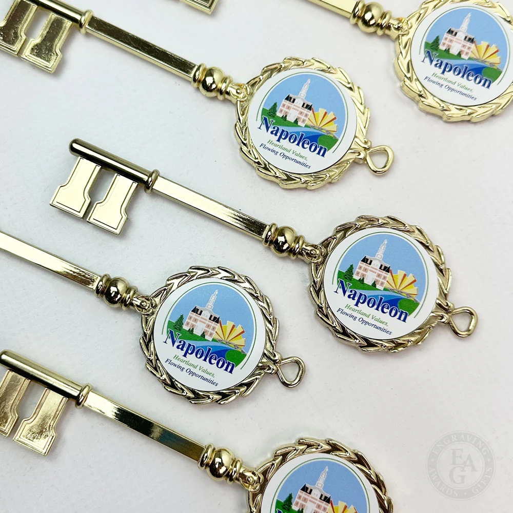 6" Gold Plated Ceremonial Key - Image 11