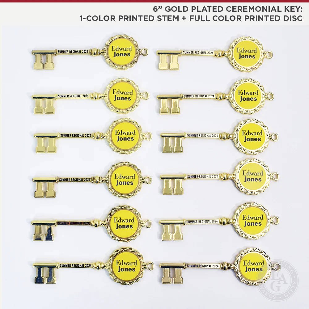 6" Gold Plated Ceremonial Key - Image 4