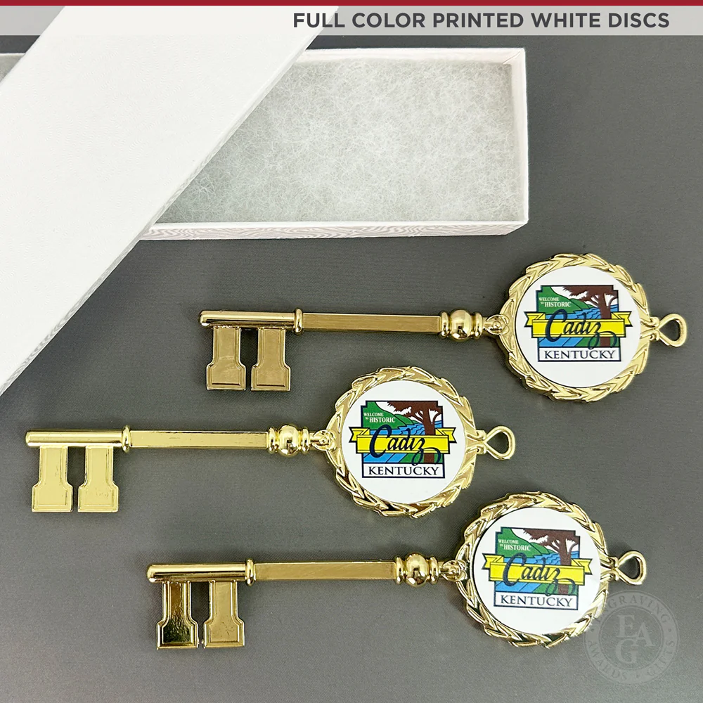 6" Gold Plated Ceremonial Key - Image 8