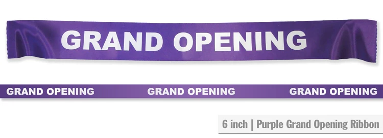 6" Wide GRAND OPENING Ribbon - Image 11