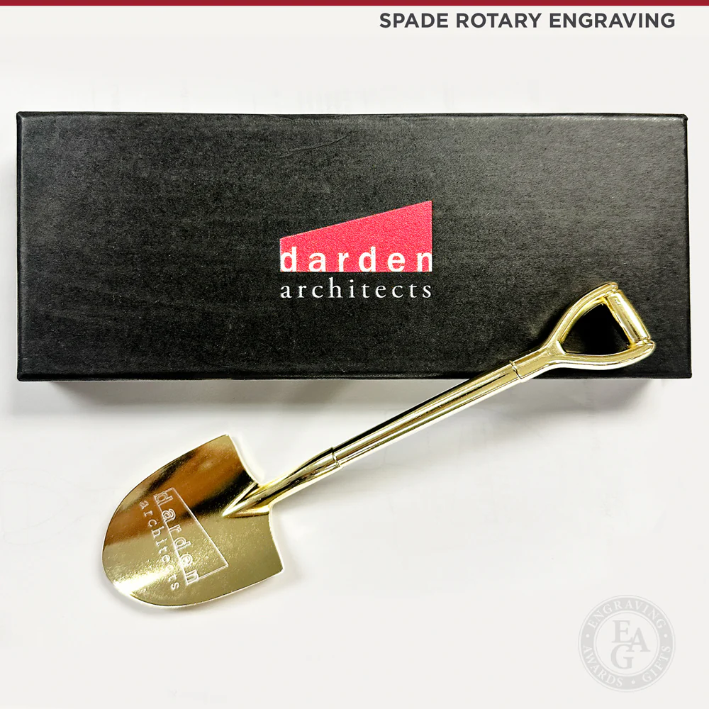 8" Gold Miniature Ceremonial Shovels - Image 12