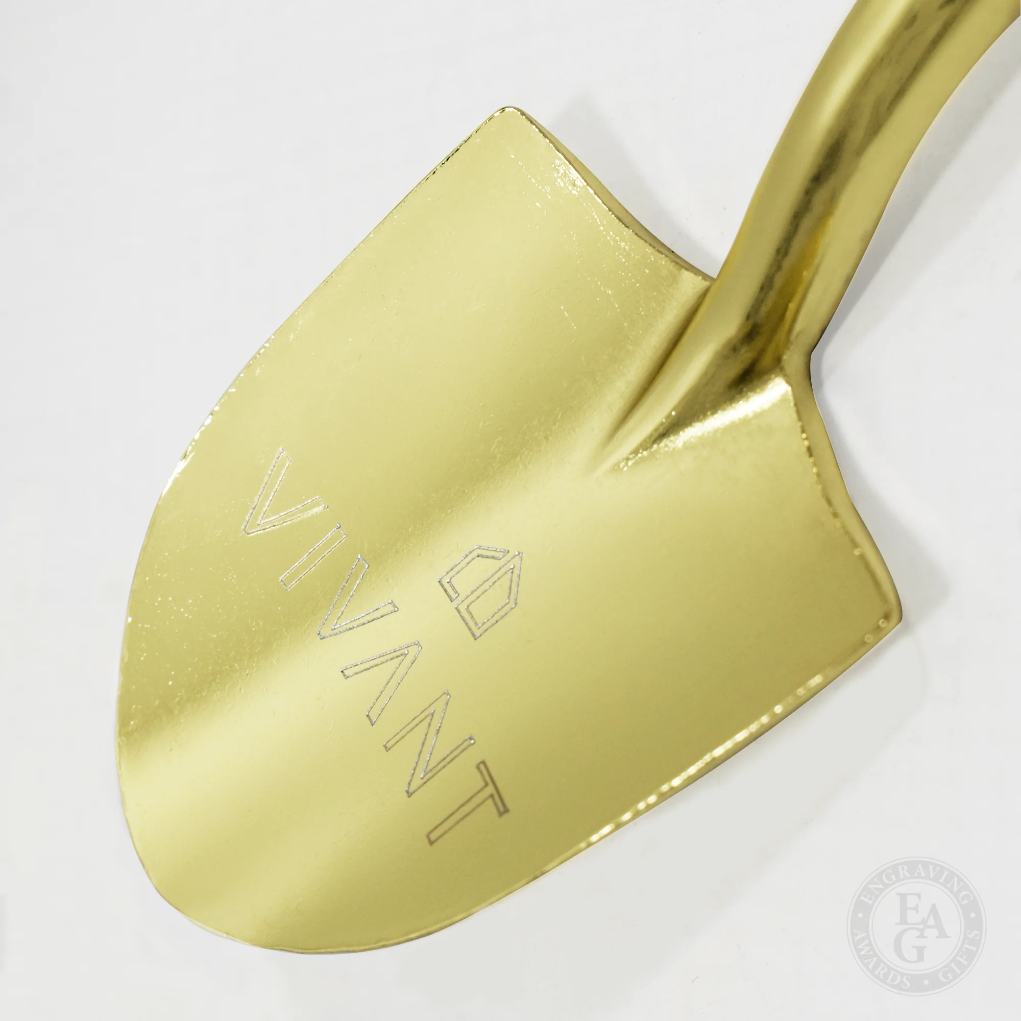 8" Gold Miniature Ceremonial Shovels - Image 4