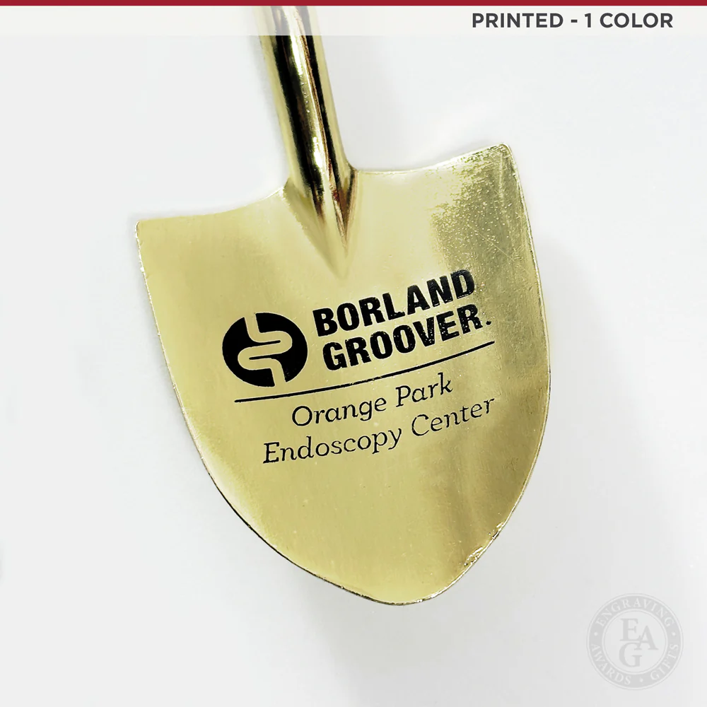 8" Gold Miniature Ceremonial Shovels - Image 5