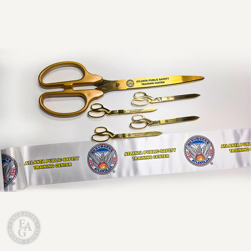 36" Gold Ribbon Cutting Scissors with Gold Blades - Image 20