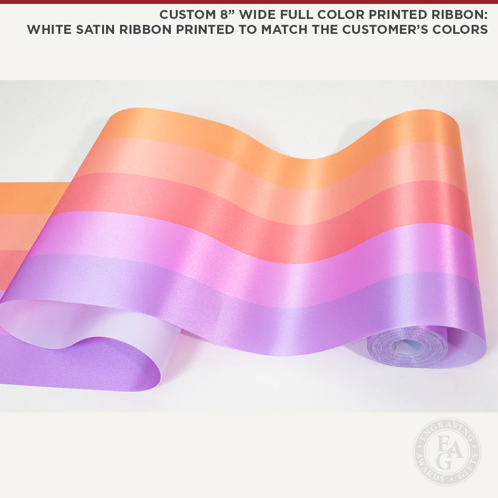8" Custom Full Color Printed Ribbon - Image 4