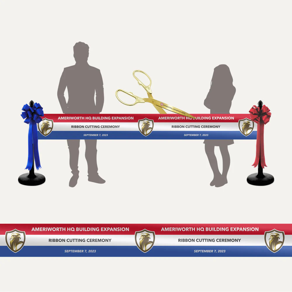 Custom Printed Red White & Blue Ribbon - Image 4