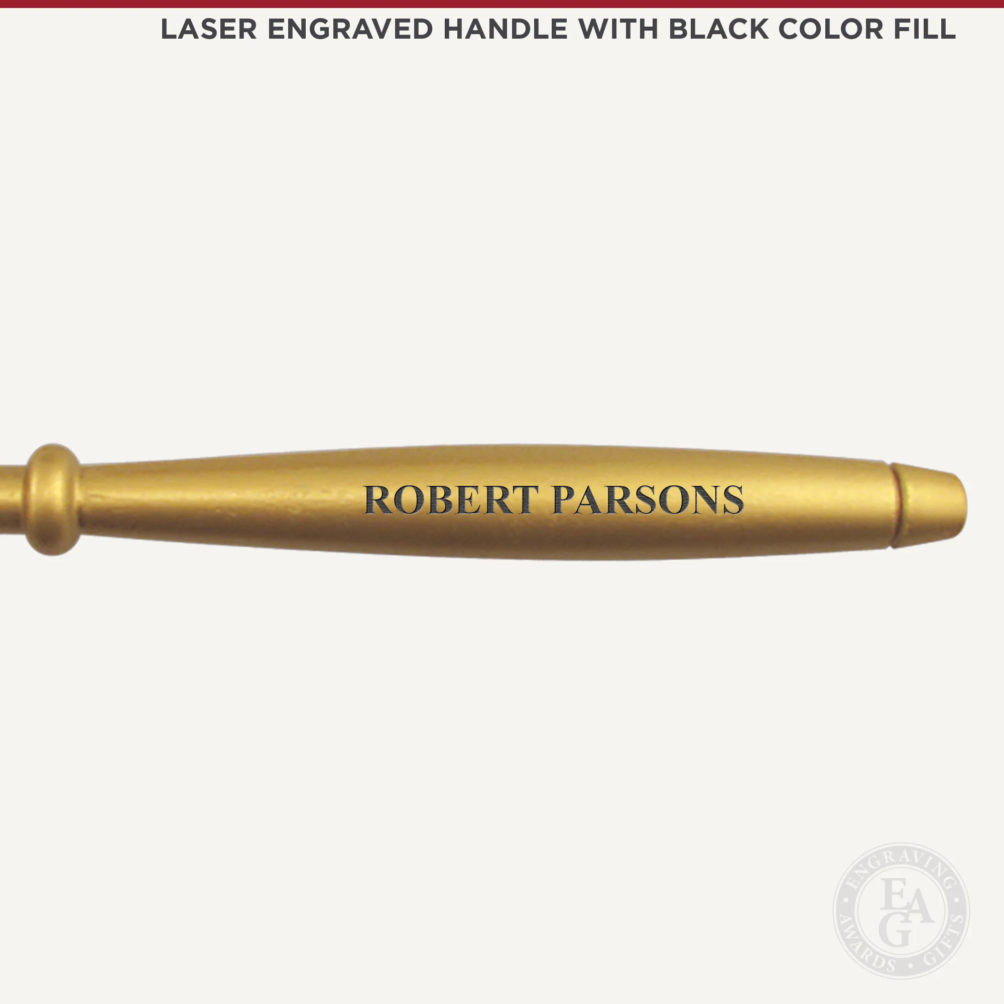 8" Gold Finish Gavel with Gift Box - Image 3