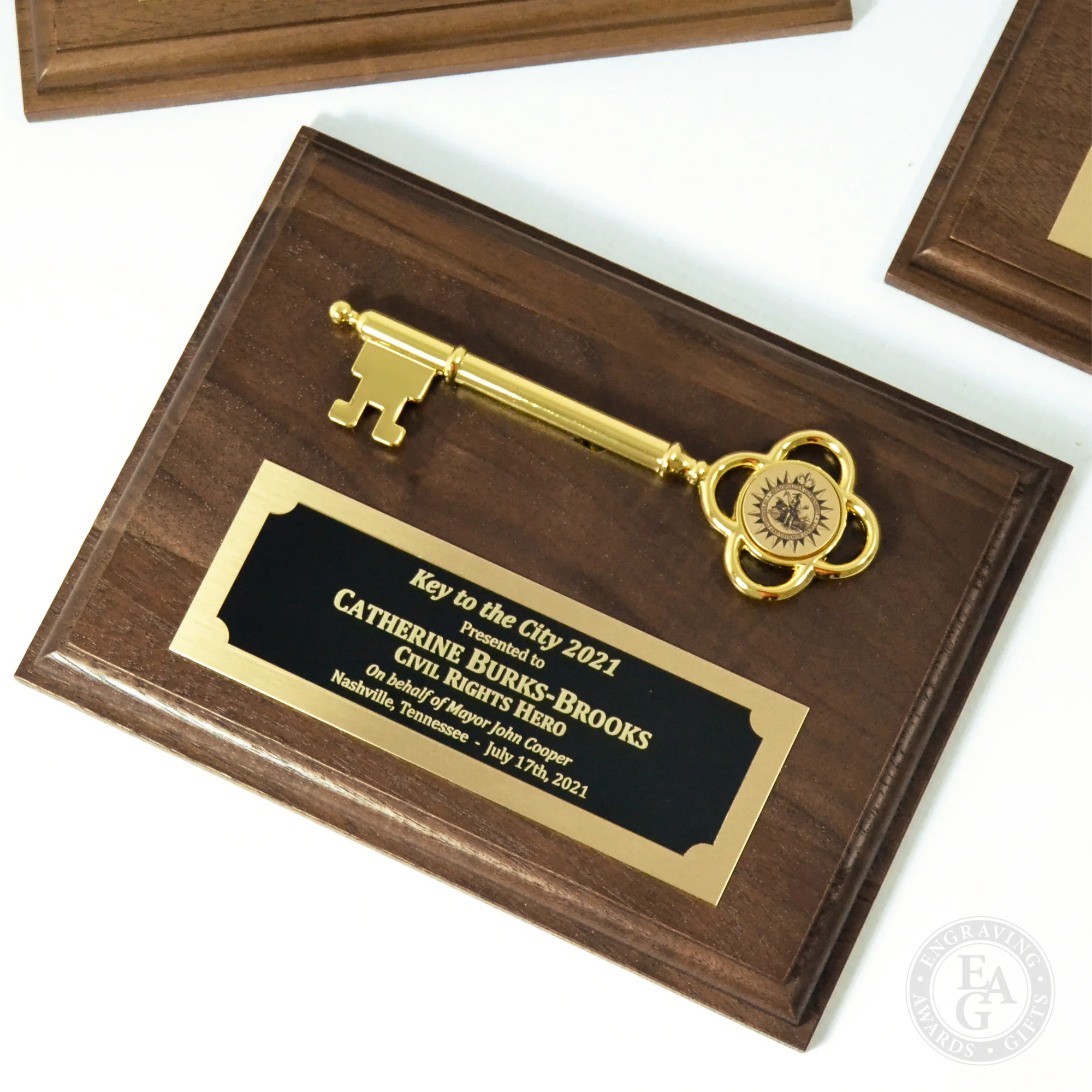 8" x 6" Ceremonial Key Plaque - Image 2