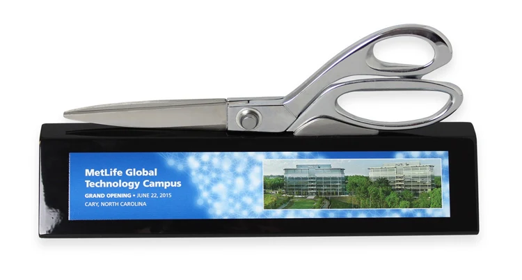 9-1/2" Ceremonial Scissors Piano Finish Wedge Stand - Image 10