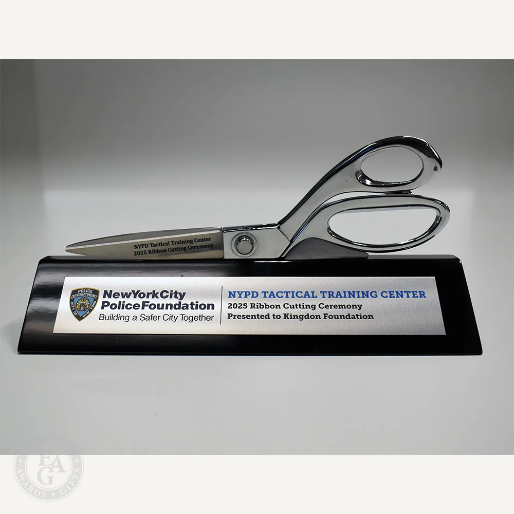 9-1/2" Ceremonial Scissors Piano Finish Wedge Stand - Image 11