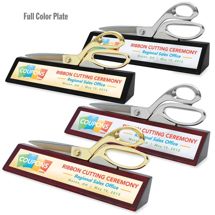 9-1/2" Ceremonial Scissors Piano Finish Wedge Stand - Image 3