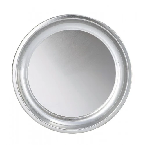 9" Diameter Pewter Gallery Edge Tray - Image 2