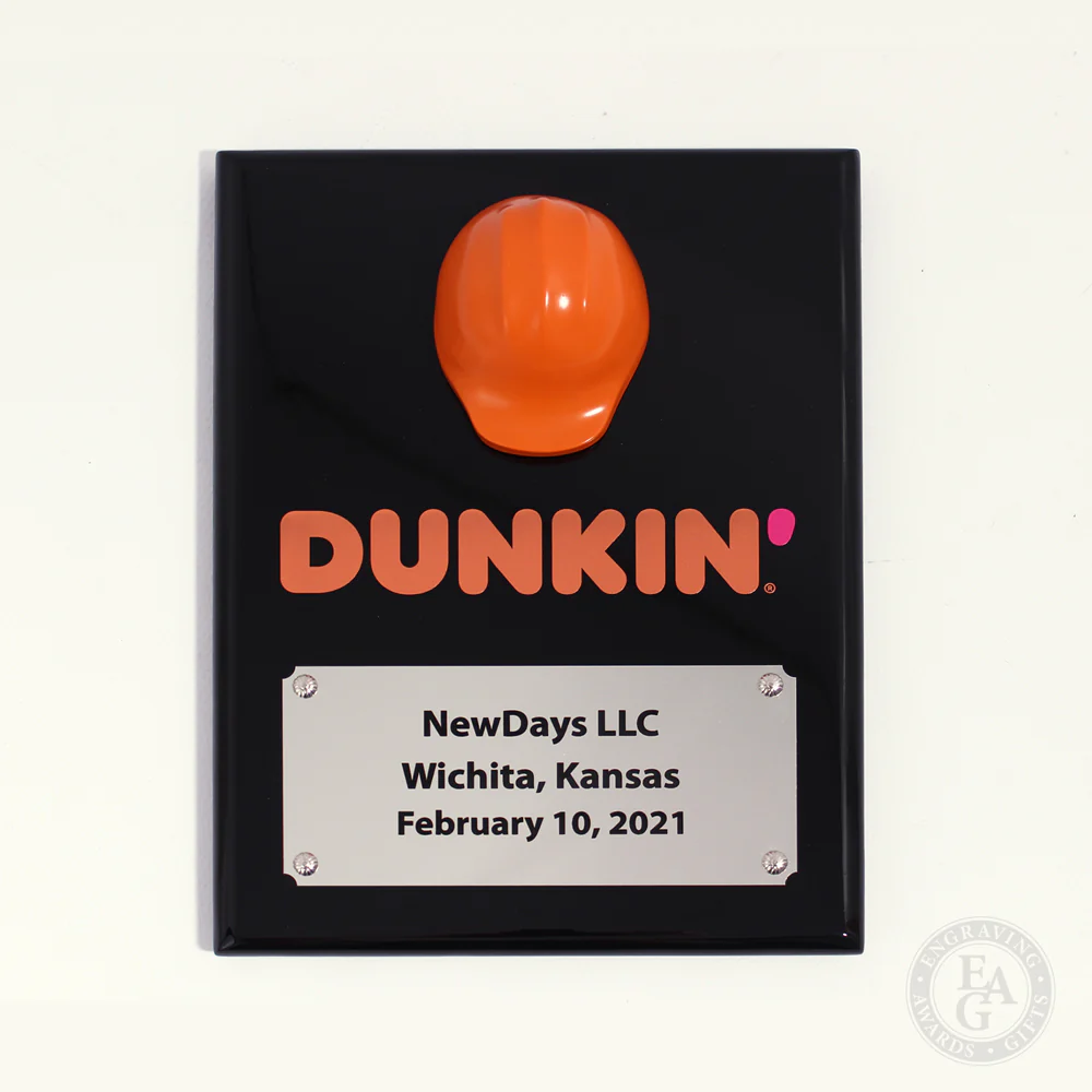9" x 12" Miniature Hard Hat Plaque - Assorted Color - Image 13
