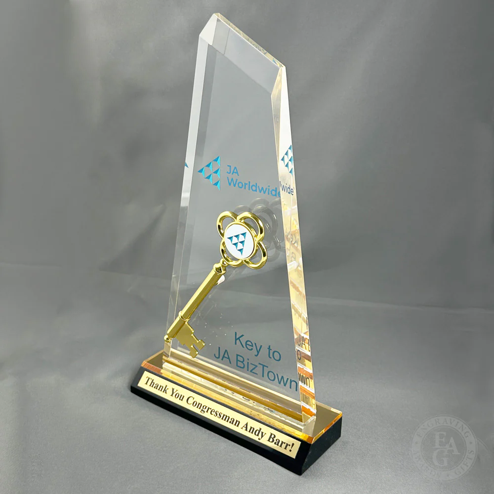 Ceremonial Acrylic Key Award - Image 3
