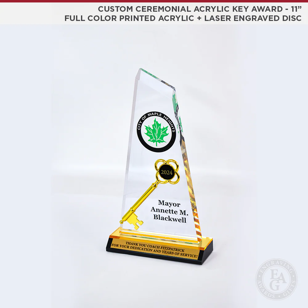 Ceremonial Acrylic Key Award - Image 4